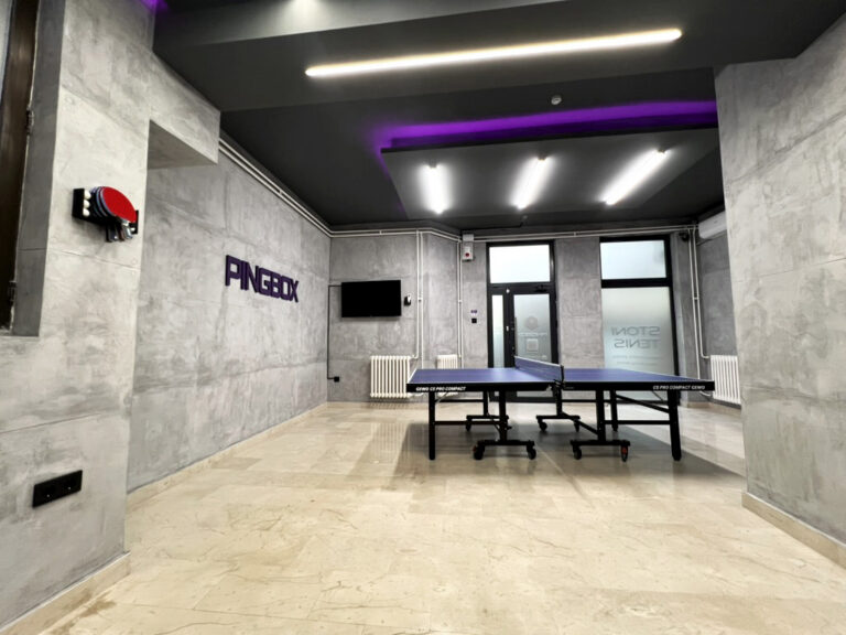 PINGBOX - privatan prostor za stoni tenis — izgled prostora, Novi Sad