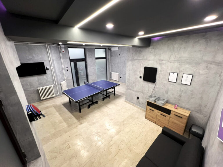PINGBOX - privatan prostor za stoni tenis — izgled prostora, Novi Sad