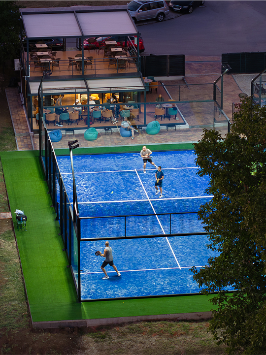 Rado tenis & padel — izgled prostora, Kragujevac