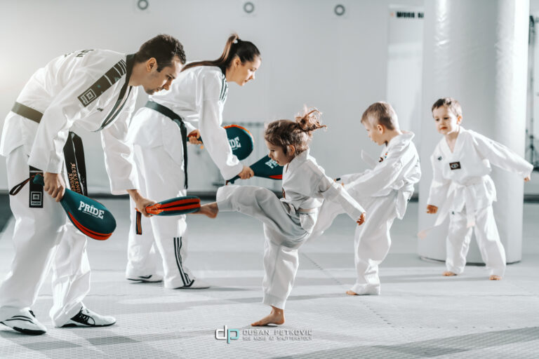 Tekvondo klub Gitros — trening u sali, Novi Sad