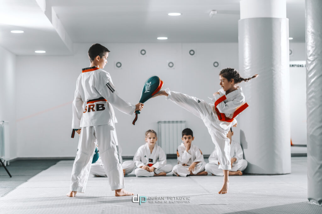 Tekvondo klub Gitros — trening u sali, Novi Sad