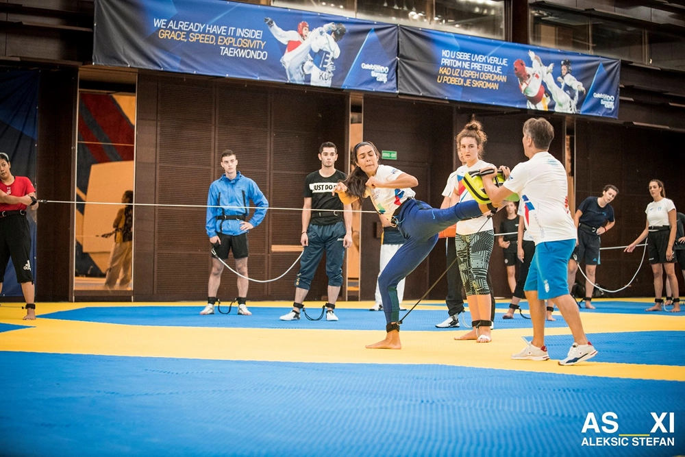 Taekwondo klub Galeb — trening u sali, Beograd (Palilula)