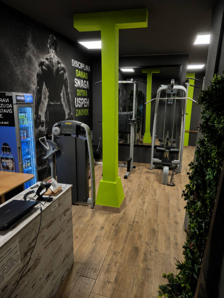 Fitness Centar Lokomotiva — izgled prostora, Vršac