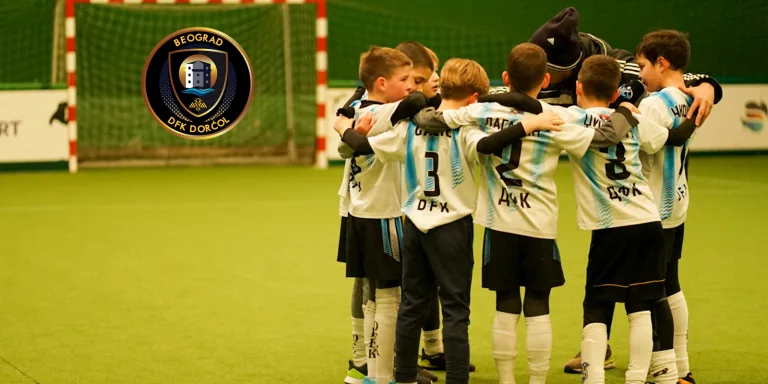Škola fudbala DFK Dorćol — trening u sali, Beograd (Stari grad)